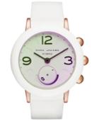 Marc Jacobs Women's Riley White Silicone Strap Hybrid Smart Watch 42mm