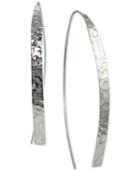 Giani Bernini Hammered Wire Drop Earrings In Sterling Silver, Only At Macy's