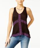 American Rag Embroidered High-low Tank Top, Only At Macy's