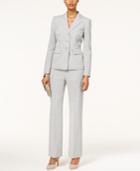 Le Suit Three-button Striped Pantsuit
