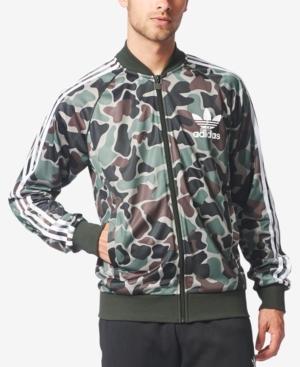 Adidas Originals Men's Camo-print Superstar Track Jacket