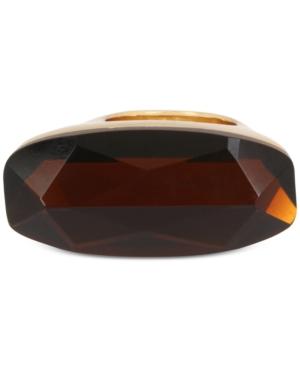 Robert Lee Morris Soho Gold-tone Brown Stone Ring