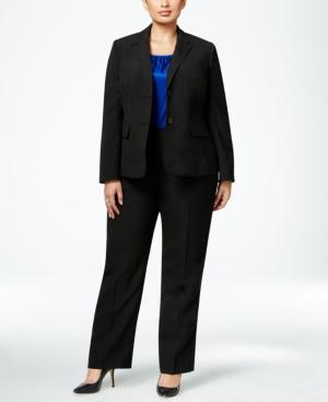 Le Suit Plus Size Three-piece Two-button Texture-weave Pantsuit