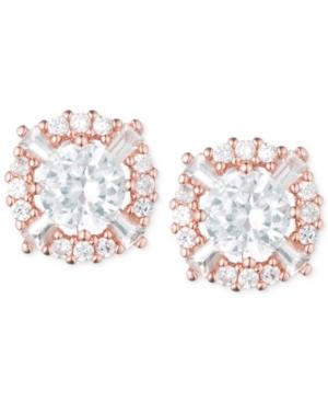 Anne Klein Elevated Crystal Round Stud Earrings