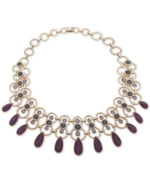 Ivanka Trump Gold-tone Crystal & Stone 17 Statement Necklace