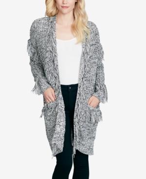 Jessica Simpson Yuki Fringe-trim Cardigan