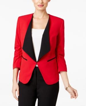 Nine West Ruched-sleeve Blazer
