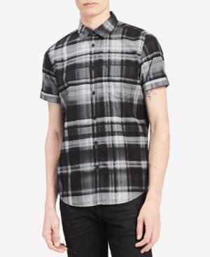 Calvin Klein Jeans Men's Gradient Plaid Shirt