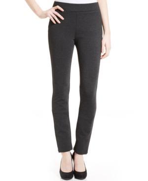 Nydj Jody Straight-leg Ponte-knit Pull-on Pants