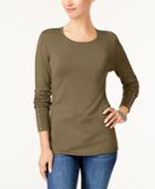 Jm Collection Rivet-detail Sweater, Created For Macy's