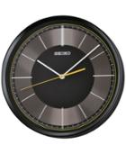 Seiko Black Resin Wall Clock