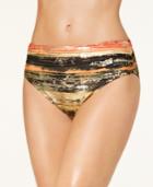 Carmen Marc Valvo Pacific Sunset Metallic Bikini Bottoms Women's Swimsuit