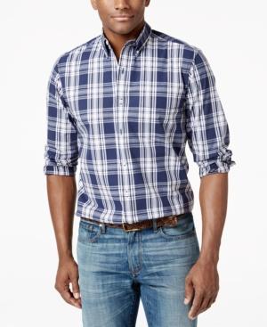 Club Room Big And Tall Richfield Plaid Shirt, Only At Macy's
