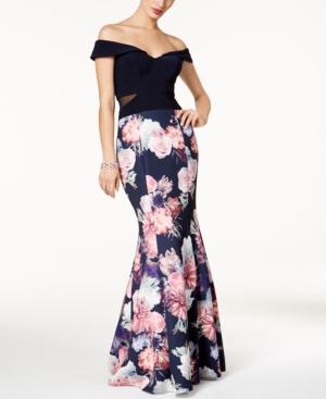 Xscape Off-the-shoulder Mermaid Gown, Regular & Petite Sizes