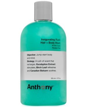 Anthony Men's Invigorating Rush Hair & Body Wash, 12 Oz