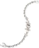 Givenchy Silver-tone Clear Flex Bracelet