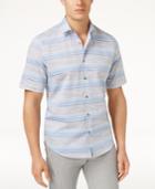 Alfani Men's Variable Striped Cotton Shirt, Only At Macy's
