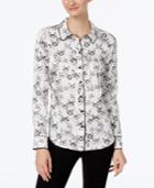 Inc International Concepts Cat-print Blouse, Only At Macy's