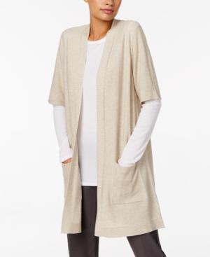 Eileen Fisher Long Elbow-sleeve Cardigan