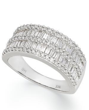 Classique By Effy Diamond Band (1-1/10 Ct. T.w.) In 14k White Gold