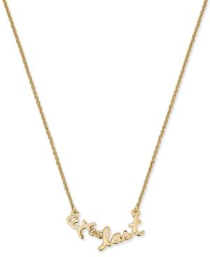 Kate Spade New York Gold-tone At Last Message Pendant Necklace