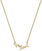 Kate Spade New York Gold-tone At Last Message Pendant Necklace