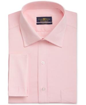 Club Room Men's Classic/regular Fit Wrinkle Resistant French Cuff Dress Shirt, Only At Macy's