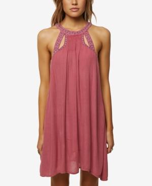 O'neill Juniors' Luminous Embroidered-cutout Dress