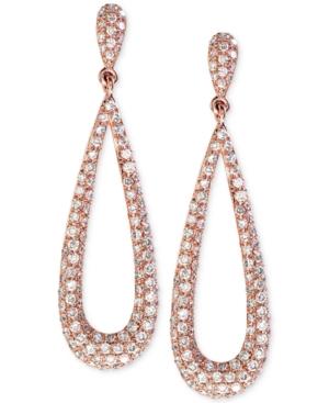 Effy Diamond Drop Earrings (1-1/4 Ct. T.w.) In 14k Rose Gold