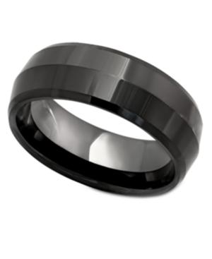 Men's Ring, Black Ceramic Ring