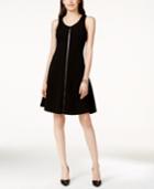Alfani Textured Fit & Flare Sleeveless Dress, Only At Macy's