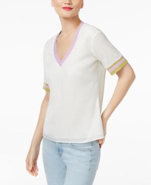 Cr By Cynthia Rowley Colorblocked T-shirt, Created For Macy's