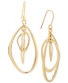 Kenneth Cole New York Gold-tone Orbital Drop Earrings