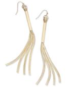 Thalia Sodi Gold-tone Linear Fringe Earrings, Created For Macy's