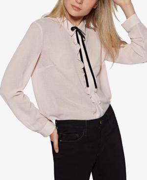 Avec Les Filles Velvet-tie Tuxedo Top