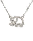 Giani Bernini Cubic Zirconia Elephant Pendant Necklace In Sterling Silver, Only At Macy's