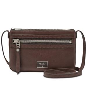 Fossil Dawson Leather Mini Crossbody