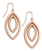 Charter Club Rose Gold-tone Navette-style Drop Earrings, Only At Macy's