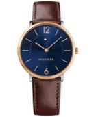 Tommy Hilfiger Men's Sophisticated Sport Brown Leather Strap Watch 40mm 1710354