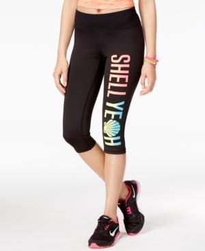Material Girl Active Juniors' Graphic Cropped Leggings, Only At Macy's