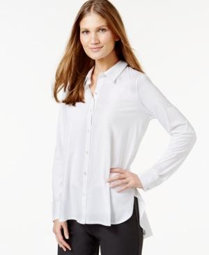 Eileen Fisher Button-front Tunic Shirt