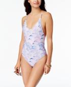 Dolce Vita Shell-print Ring-back One-piece Swimsuit Women's Swimsuit