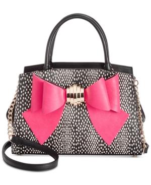 Betsey Johnson Removable Bow Satchel
