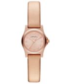 Marc By Marc Jacobs Women's Henry Dinky Rose Leather Strap Watch 21mm Mbm1298