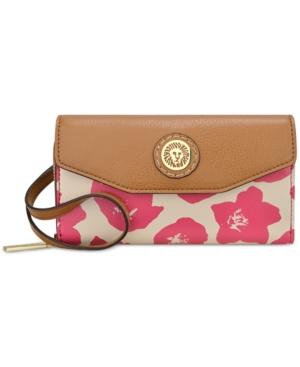 Anne Klein A Stitch In Time Saffiano Small Wristlet