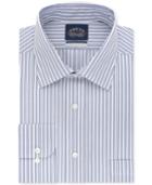 Eagle Men's Big And Tall Classic/regular Fit Non-iron Flex Collar Blue Check Dress Shirt