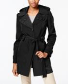 London Fog Layered-collar Water-resistant Belted Trench Coat