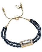 Lonna & Lilly Gold-tone Beaded Slider Bracelet