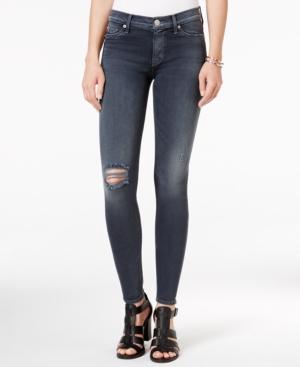 Hudson Jeans Ripped Super-skinny Jeans, Nico Dark Skies Wash