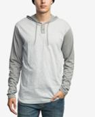 Rvca Men's Pick Up Colorblocked Knit Hooded Sweatshirt